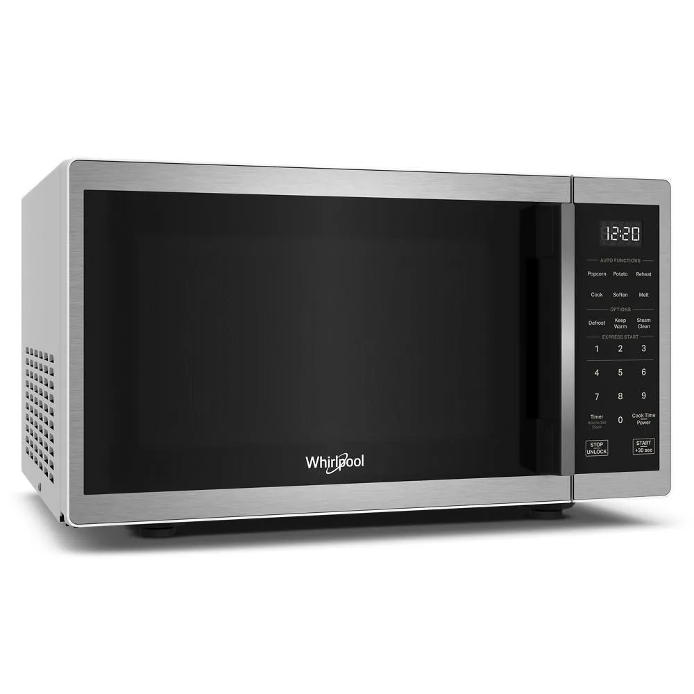 Whirlpool WMCS3019RS 0.9 Cu. Ft. Stainless Steel Countertop Microwave With Steam Clean - 900 Watt