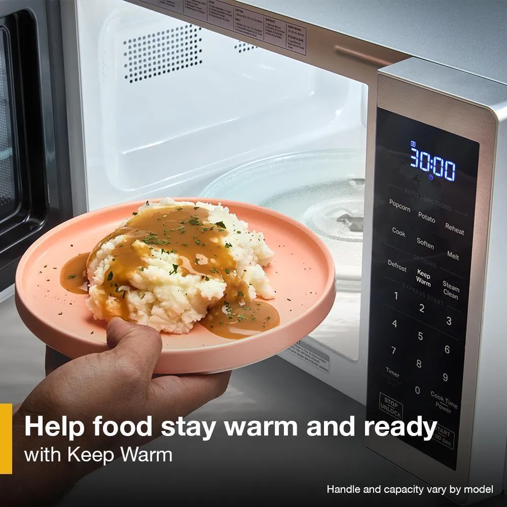Whirlpool WMCS3019RS 0.9 Cu. Ft. Stainless Steel Countertop Microwave With Steam Clean - 900 Watt