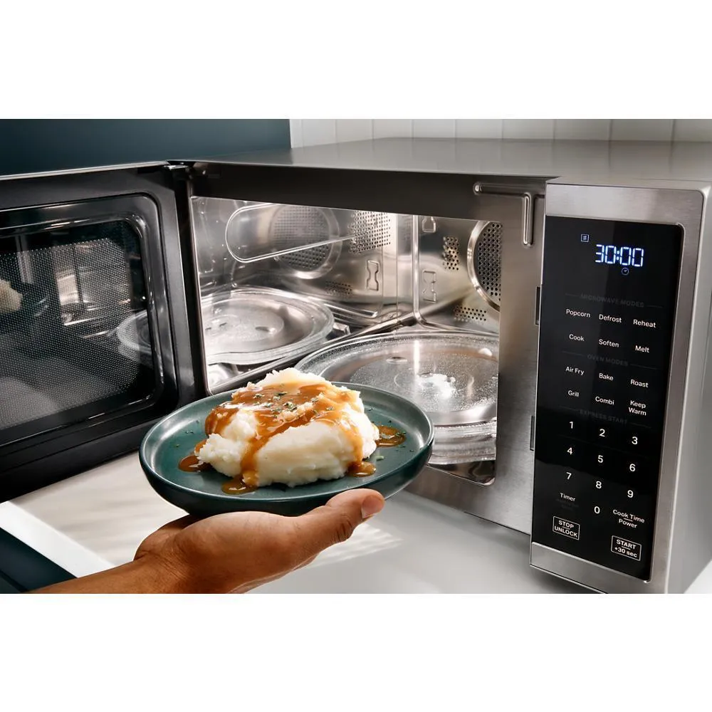 Whirlpool WMCS5522RB 1.0 Cu. Ft. Black All-In-One Multifunctional Countertop Microwave With Air Fry - 900 Watt