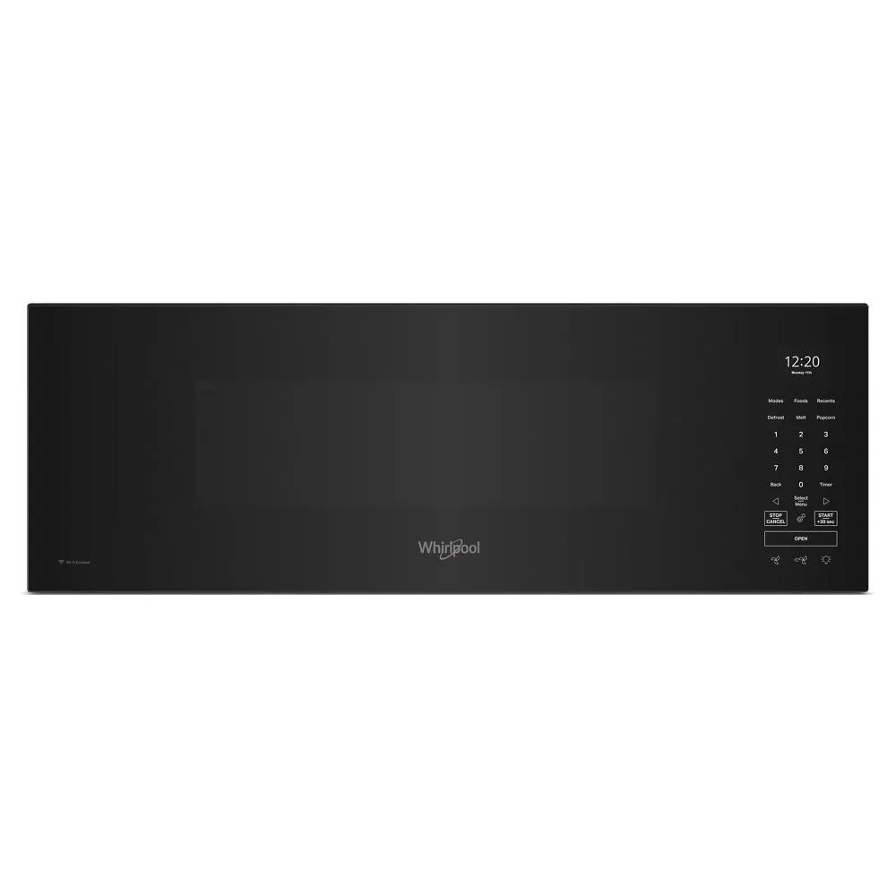 Whirlpool WMML5530RB 1.1 Cu. Ft. Smart Low Profile Microwave Hood Combination With 450 Crm 4-Speed Venting