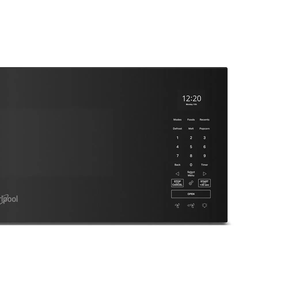 Whirlpool WMML5530RB 1.1 Cu. Ft. Smart Low Profile Microwave Hood Combination With 450 Crm 4-Speed Venting