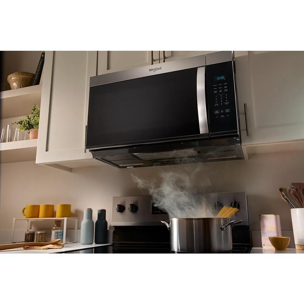 Whirlpool WMMS3130RZ 30 W 1.7 Cu. Ft Over The Range Microwave With 1000-Watts Cooking Power