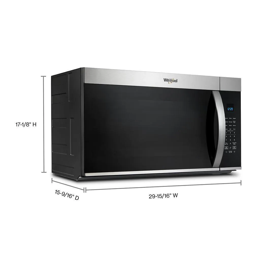 Whirlpool WMMS3330RZ 30 W 1.9 Cu. Ft Over The Range Microwave With Sensor Cooking