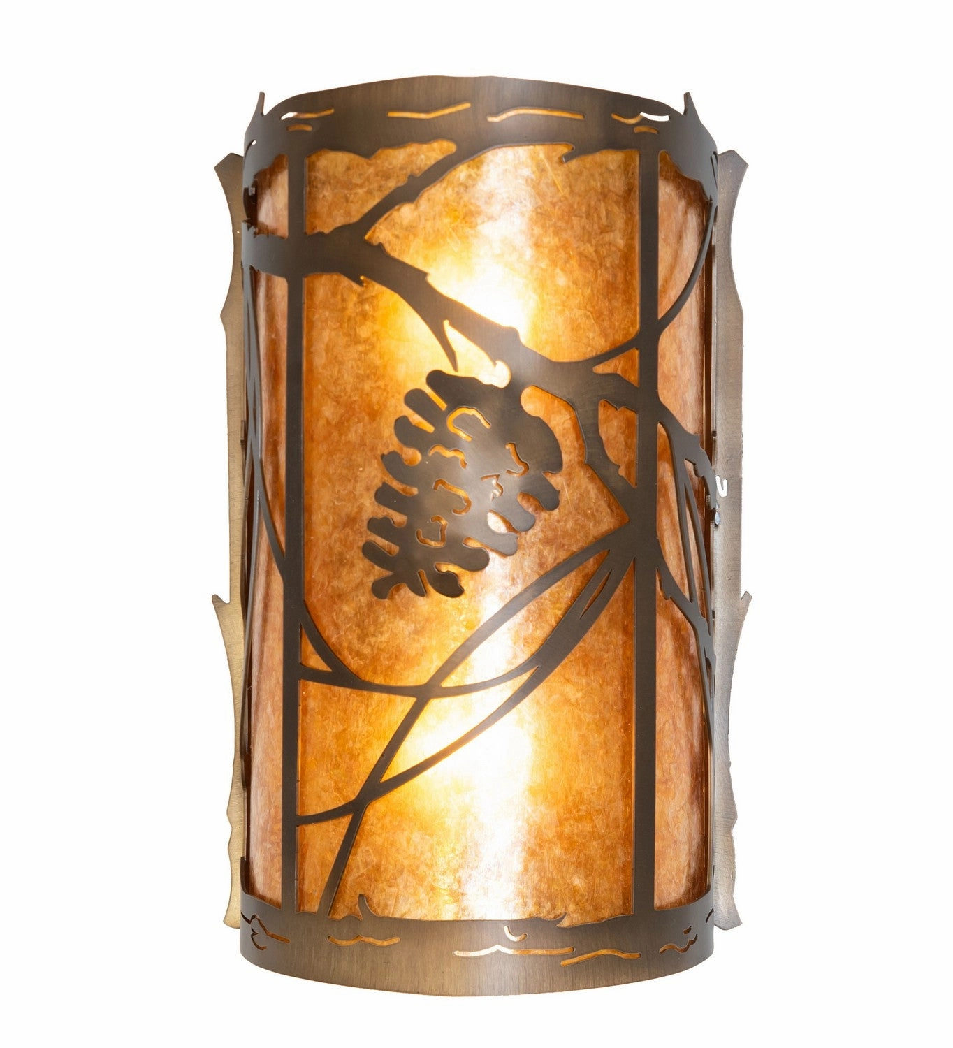 Whispering Pines Two Light Wall Sconce Antique Copper