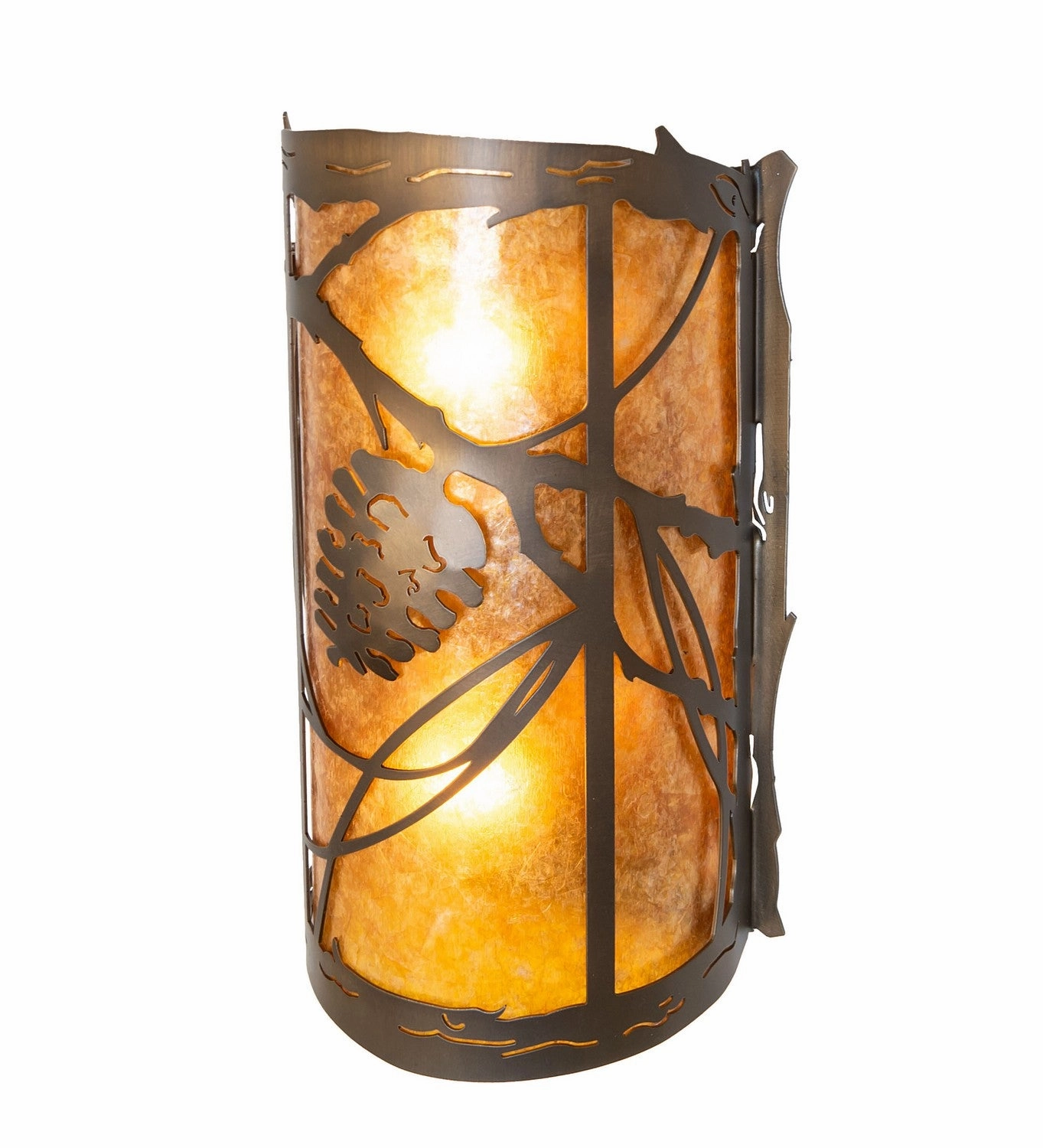 Whispering Pines Two Light Wall Sconce Antique Copper