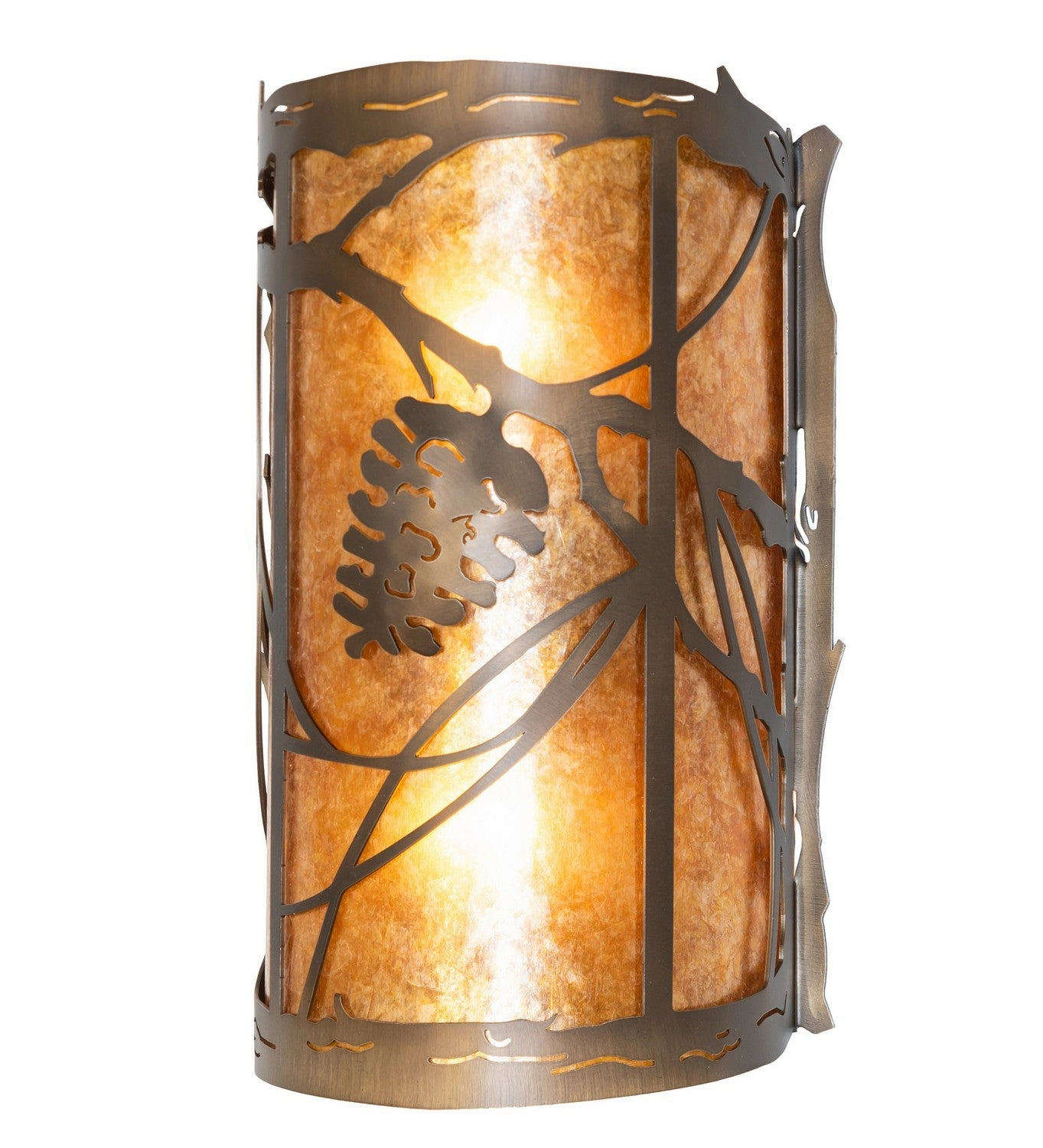 Whispering Pines Two Light Wall Sconce Antique CopperOutdoor wall sconces with motion sensor