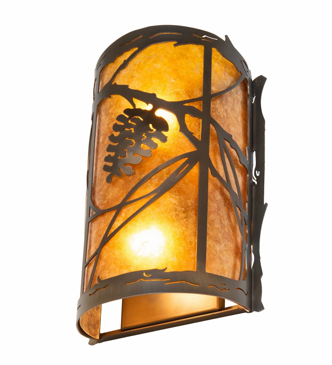 Whispering Pines Two Light Wall Sconce Antique Copper