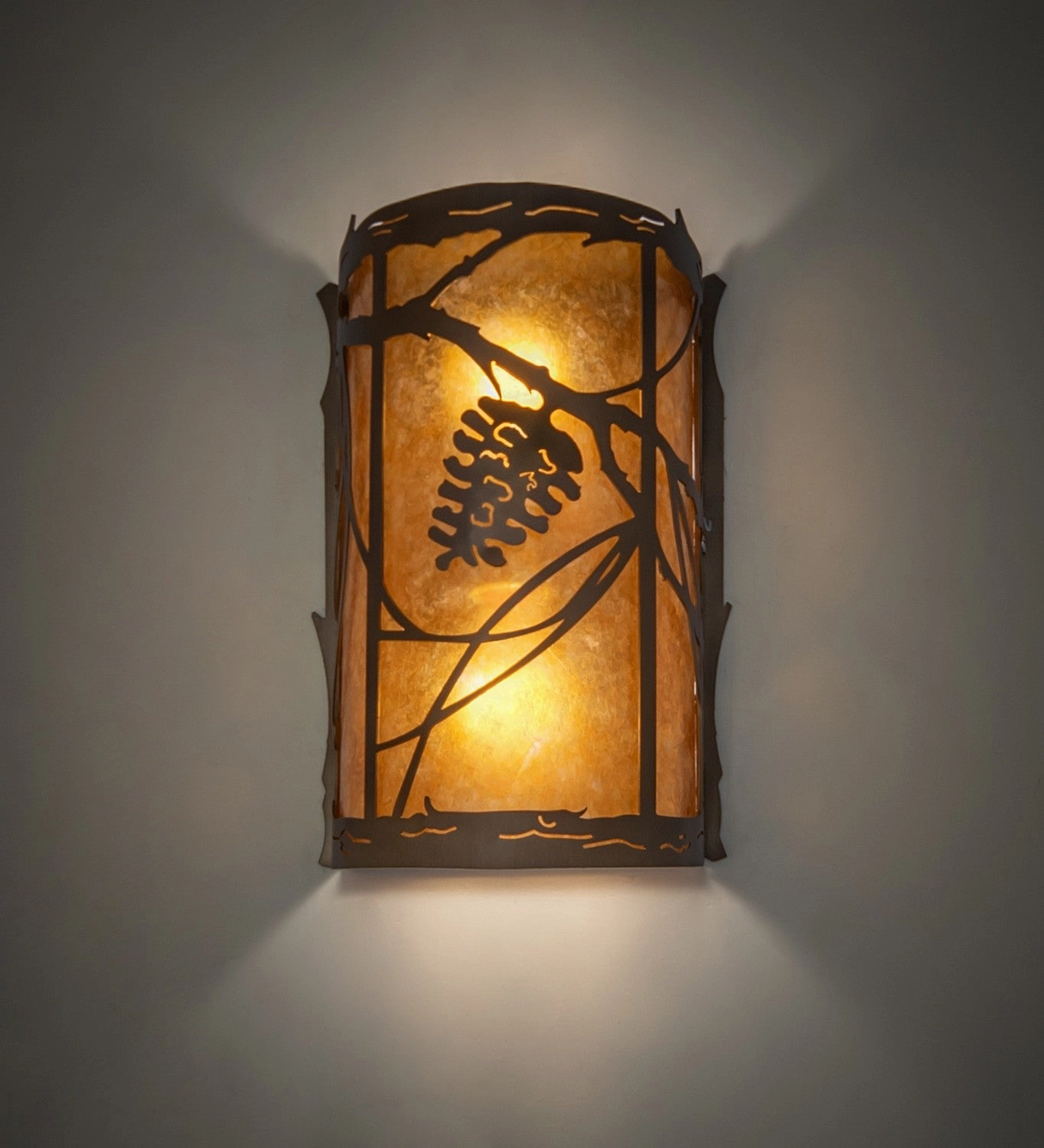 Whispering Pines Two Light Wall Sconce Antique Copper