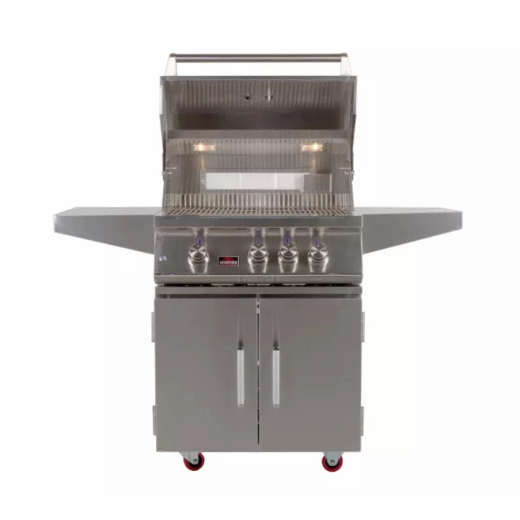 Whistler by Bonfire Outdoor 28-inch 3-Burner Freestanding Natural Gas Grill with Infrared Rear Burner CBF3DD-NG large capacity charcoal BBQ grills