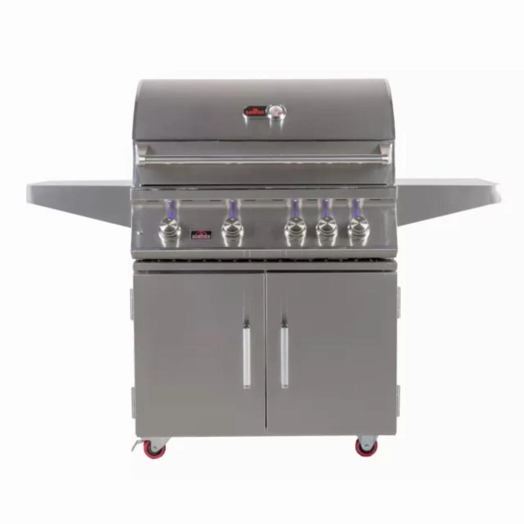 Whistler by Bonfire Outdoor 34 inch 4-Burner Freestanding Natural Gas Grill with Infrared Rear Burner CBF4DD-NG