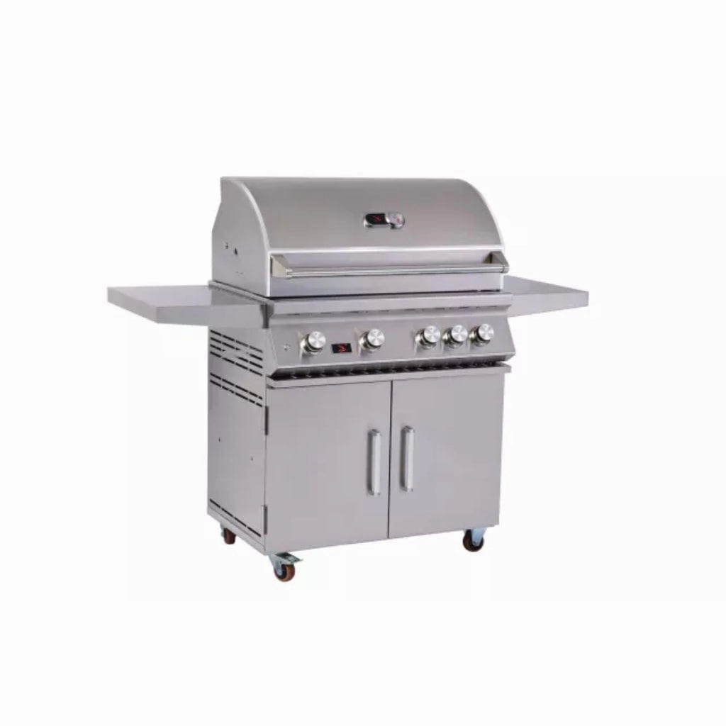 Whistler by Bonfire Outdoor 34 inch 4-Burner Freestanding Natural Gas Grill with Infrared Rear Burner CBF4DD-NG