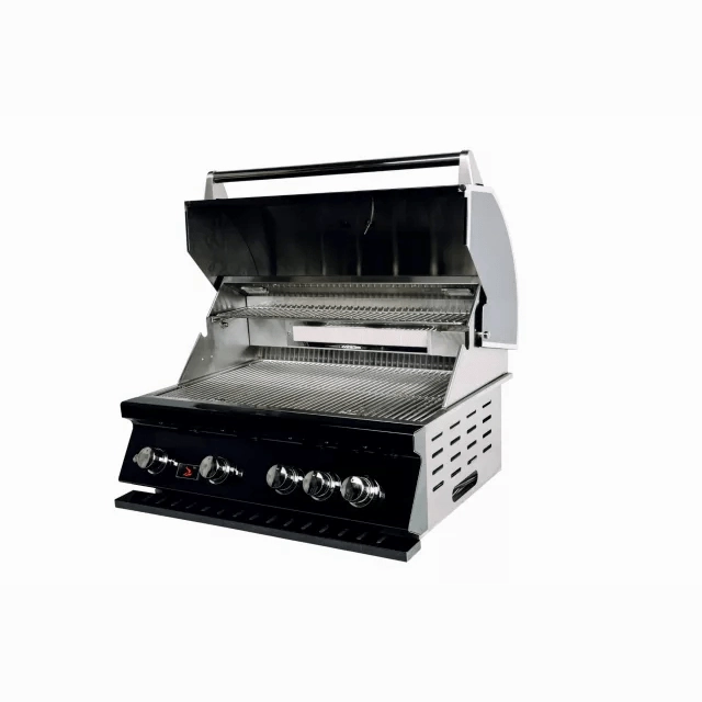 Whistler by Bonfire Outdoor 34 inch Black Series 4-Burner Built-In Propane Grill with Infrared Rear Burner CBB4-B-LP