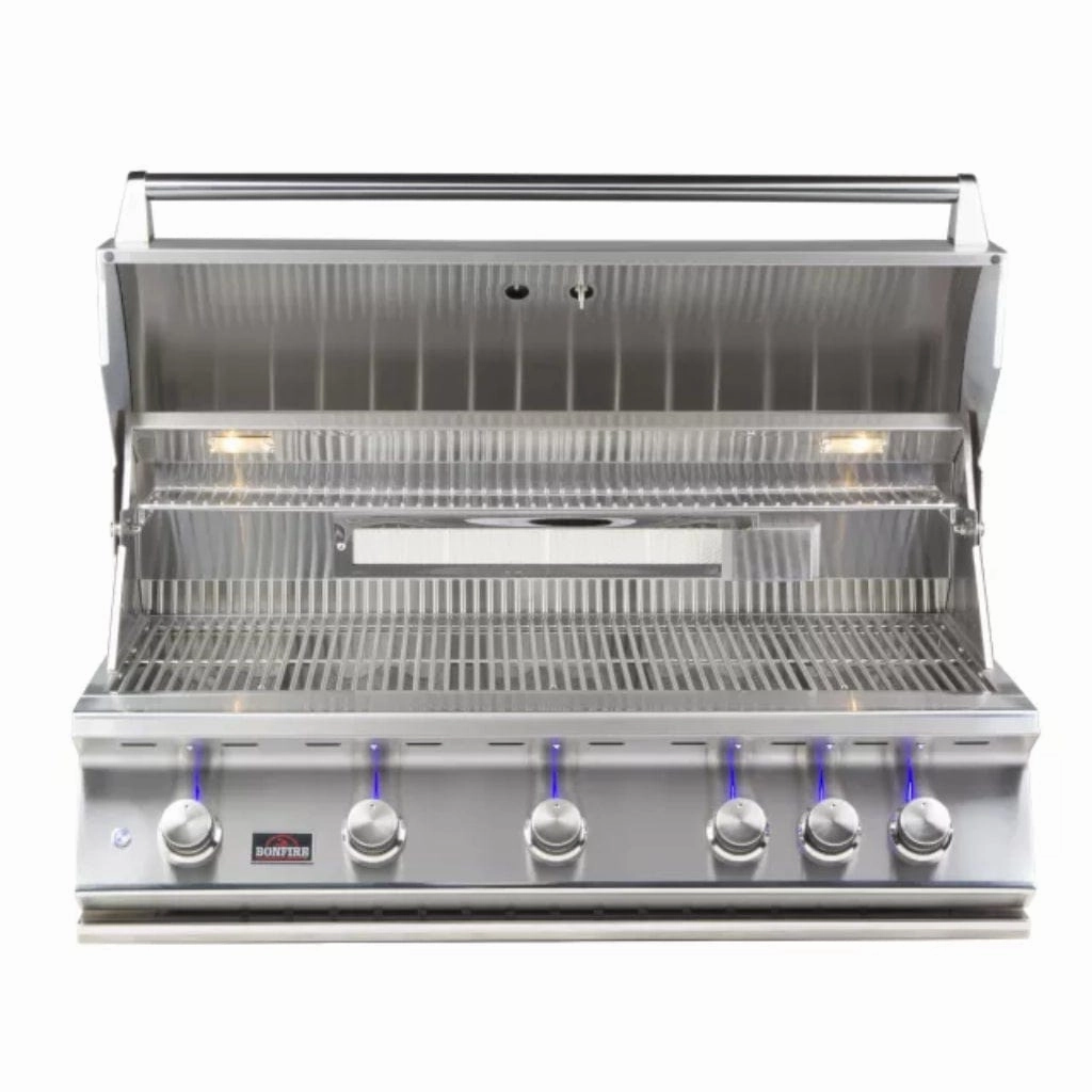 Whistler by Bonfire Outdoor Prime 500 42 inch 5-Burner Built-In Propane Grill with Infrared Rear Burner CBB500-LP large capacity charcoal BBQ grills