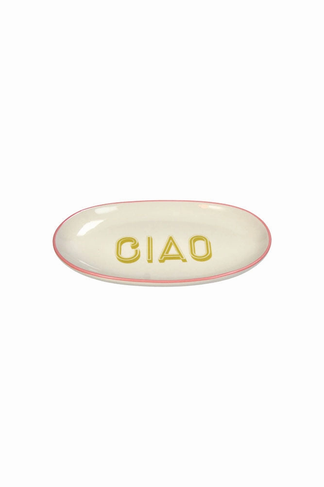 White Ciao Plate