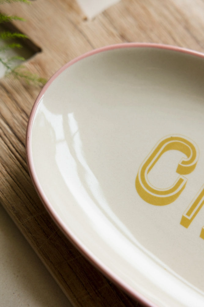 White Ciao Plate