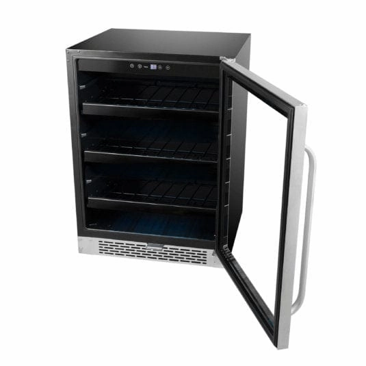 Whynter BBR-148SB 24 inch Built-In 140 Can Undercounter Stainless Steel Beverage Refrigerator