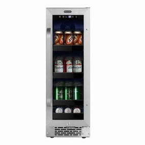 Whynter BBR-638SB 12 inch Built-In 60 Can Undercounter Stainless Steel Beverage Refrigerator with Reversible Door, Digital Control, Lock and Carbon Filter outdoor beverage cooler with wheels