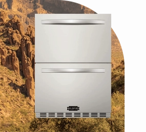Wildfire 24 Dual Door Fridge WFRDD-15 outdoor beverage cooler with wheels
