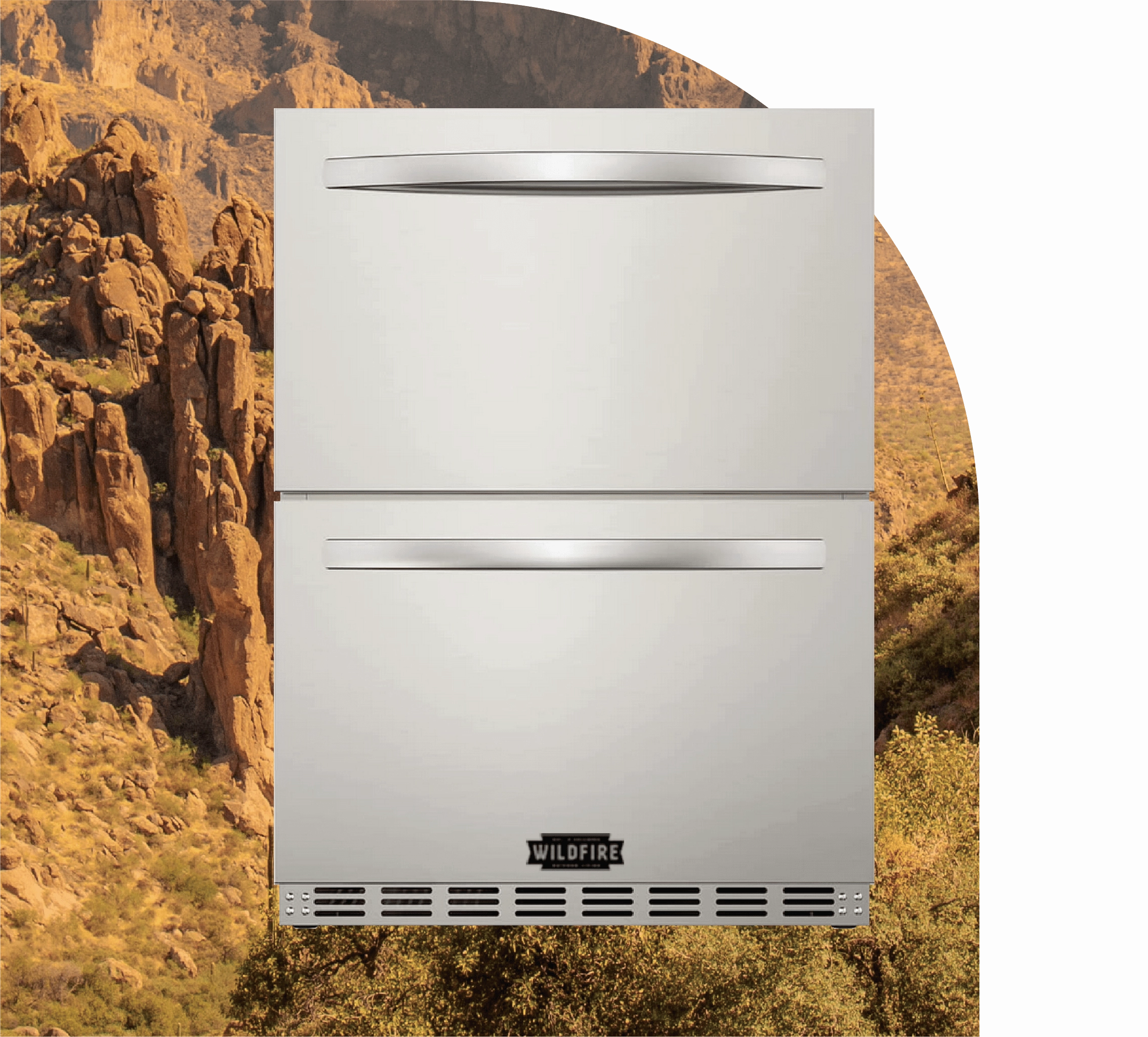 Wildfire 24 Dual Door Fridge WFRDD-15 outdoor beverage cooler with wheels
