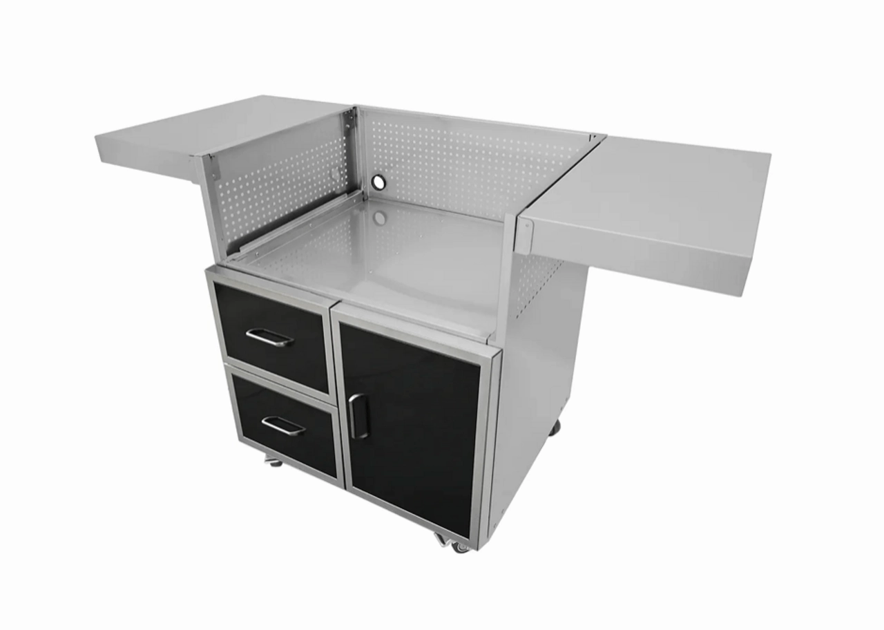 Wildfire 42-Inch Black Stainless Steel Grill Cart WF-CART42-CGG-BSSStainless steel BBQ tool set