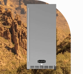 Wildfire Stainless Steel 15" / 24" Outdoor Fridge WFR outdoor beverage cooler with wheels