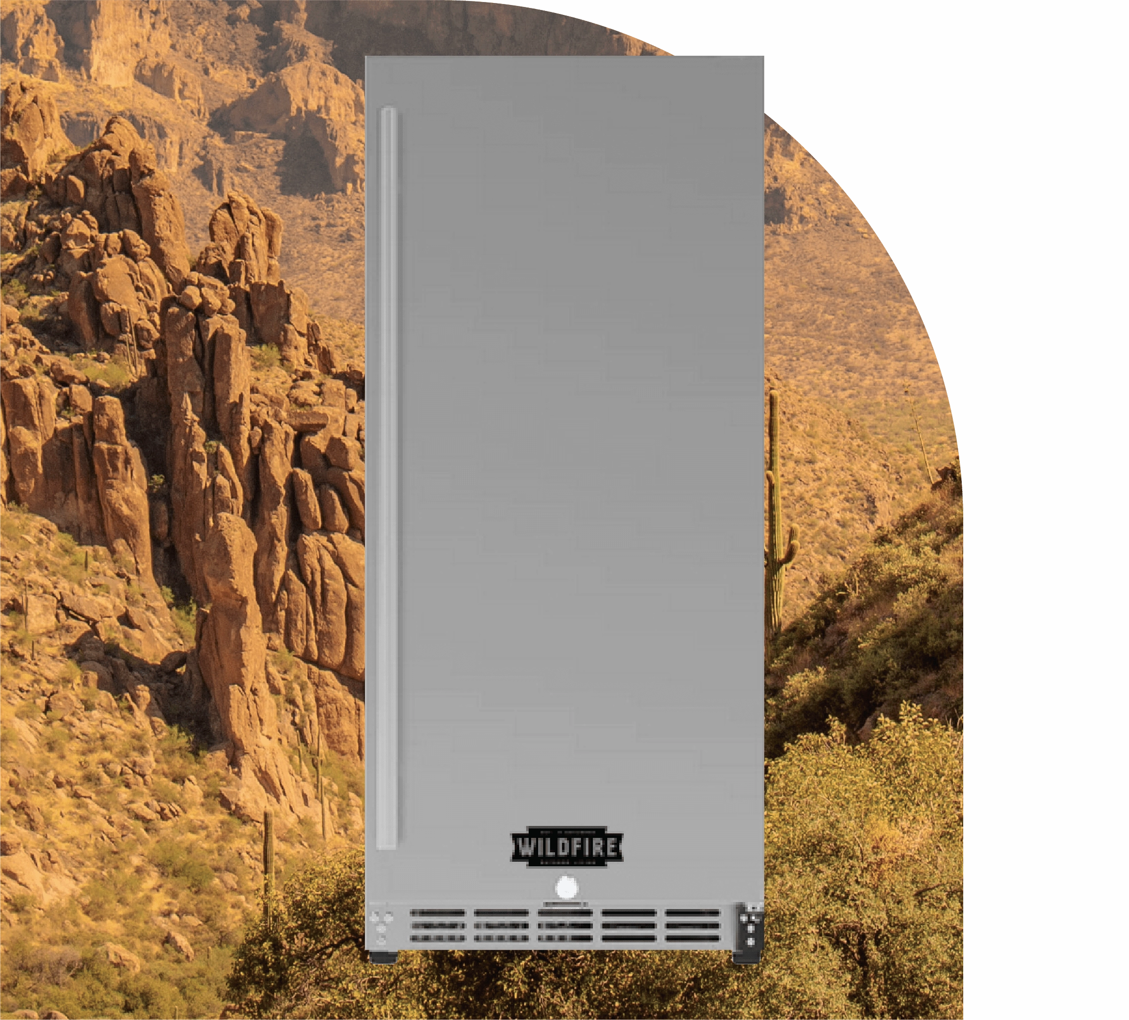 Wildfire Stainless Steel 15" / 24" Outdoor Fridge WFR outdoor beverage cooler with wheels