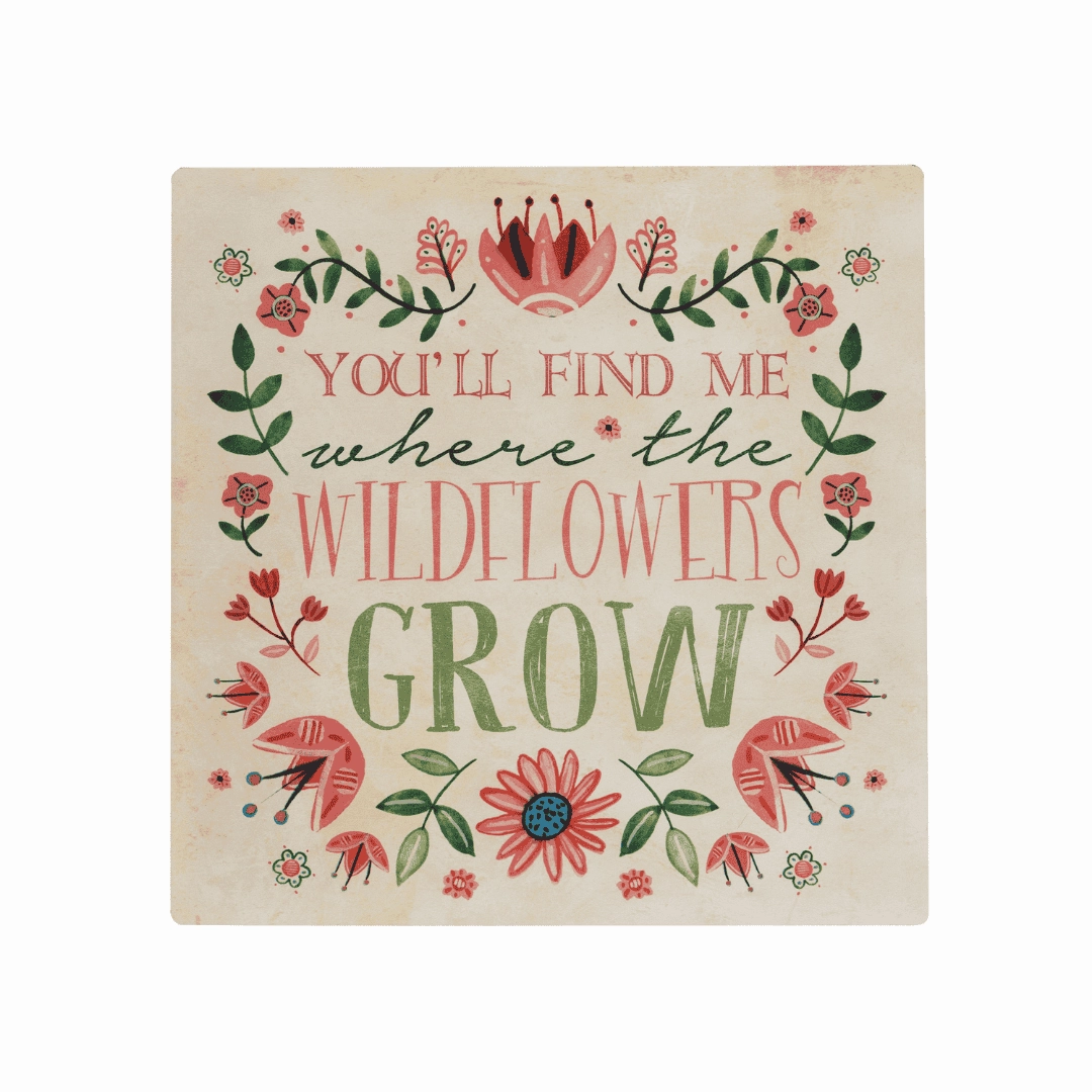 Wildflowers Wall Plaque