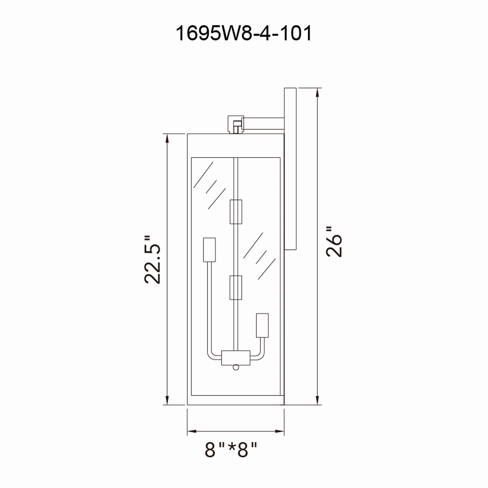 Windsor 4-Light Outdoor Wall Light