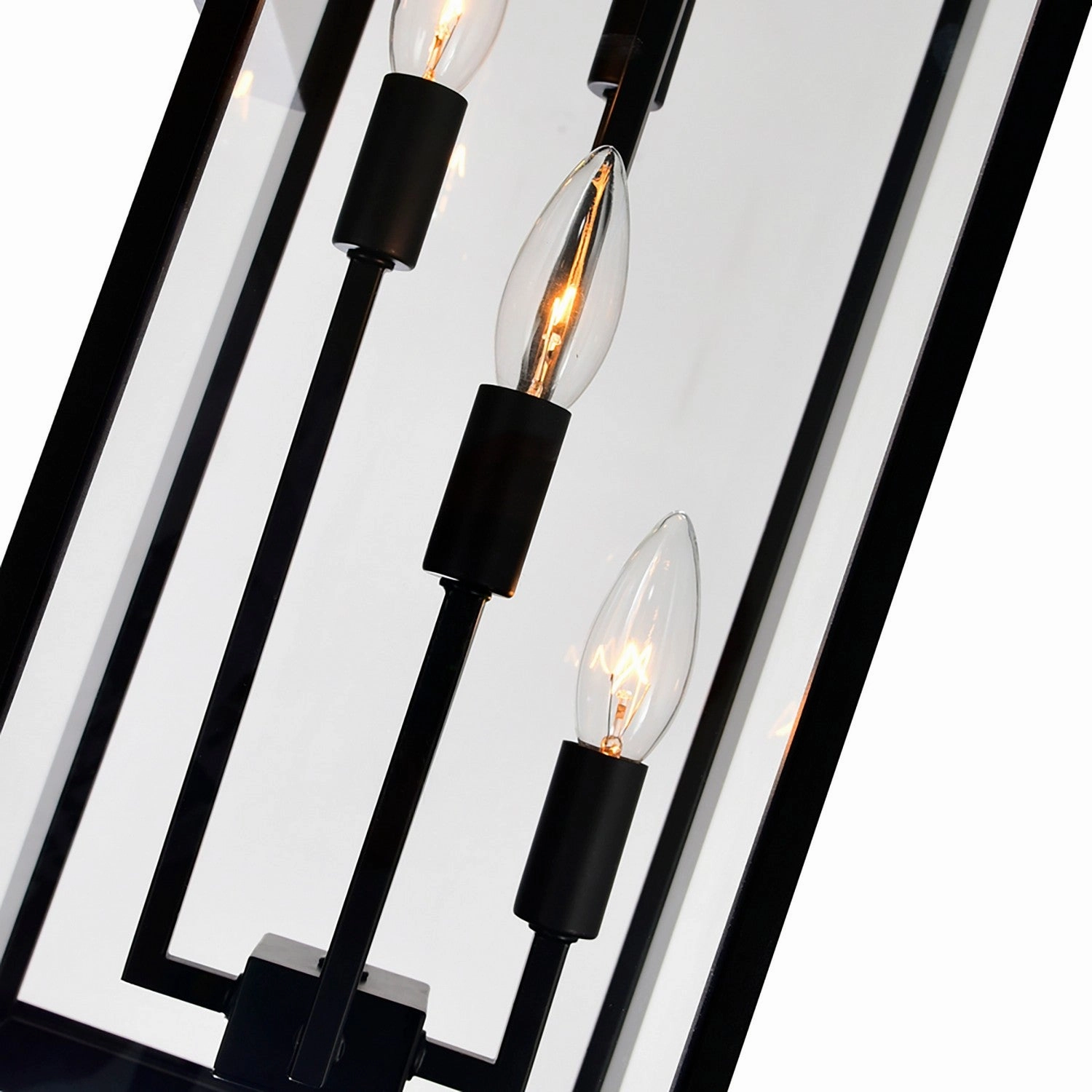 Windsor Four Light Outdoor Wall Mount Black