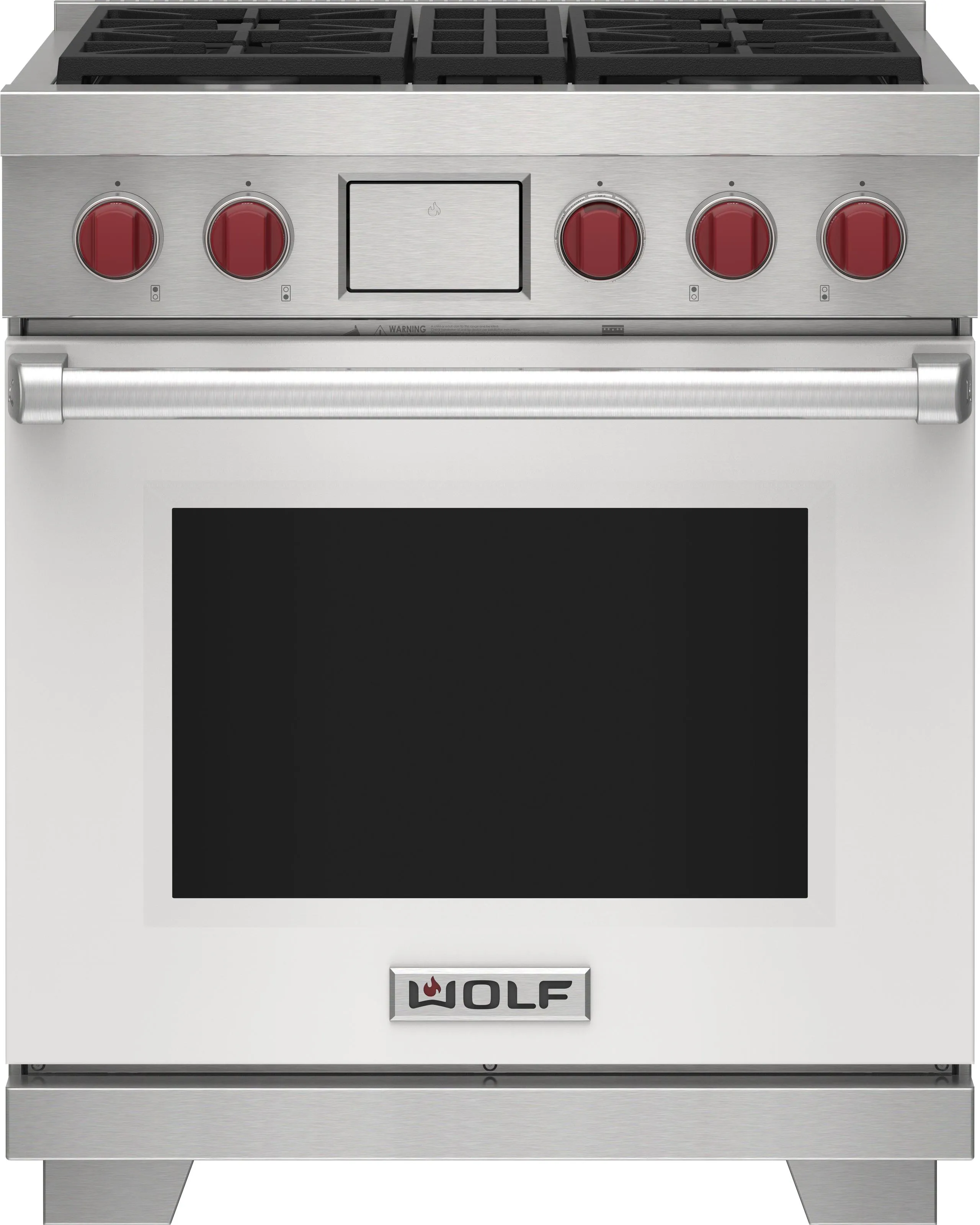 Wolf DF30450BKPLP 30" Dual Fuel Range - 4 Burners