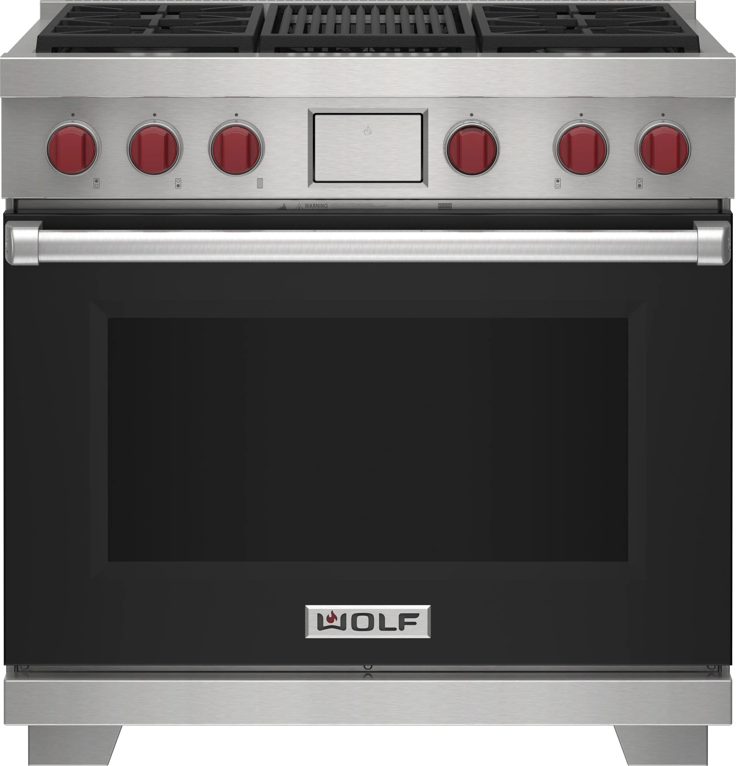 Wolf DF36450CWHP 36" Dual Fuel Range - 4 Burners And Infrared Charbroiler