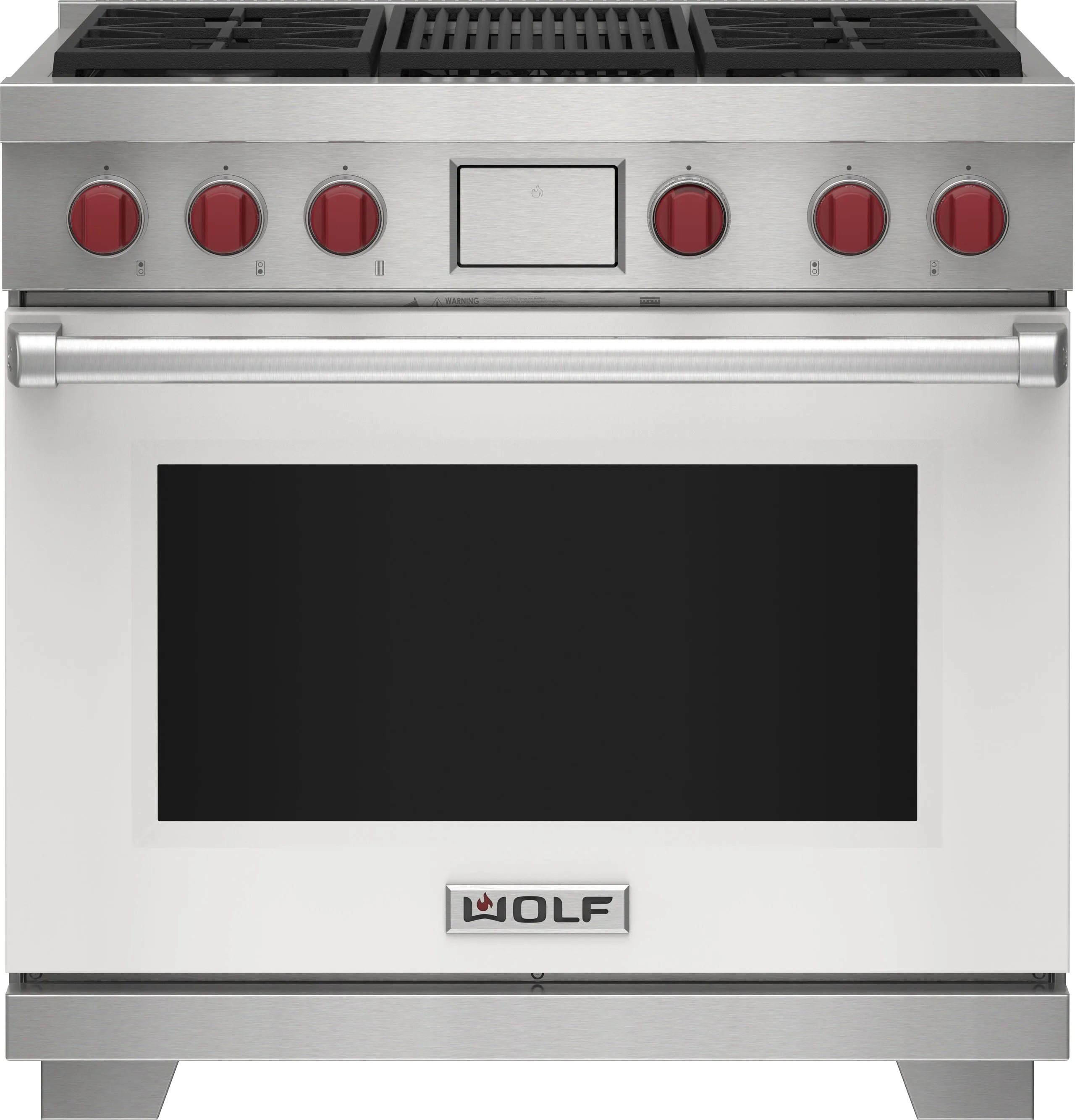Wolf DF36450CWHP 36" Dual Fuel Range - 4 Burners And Infrared Charbroiler