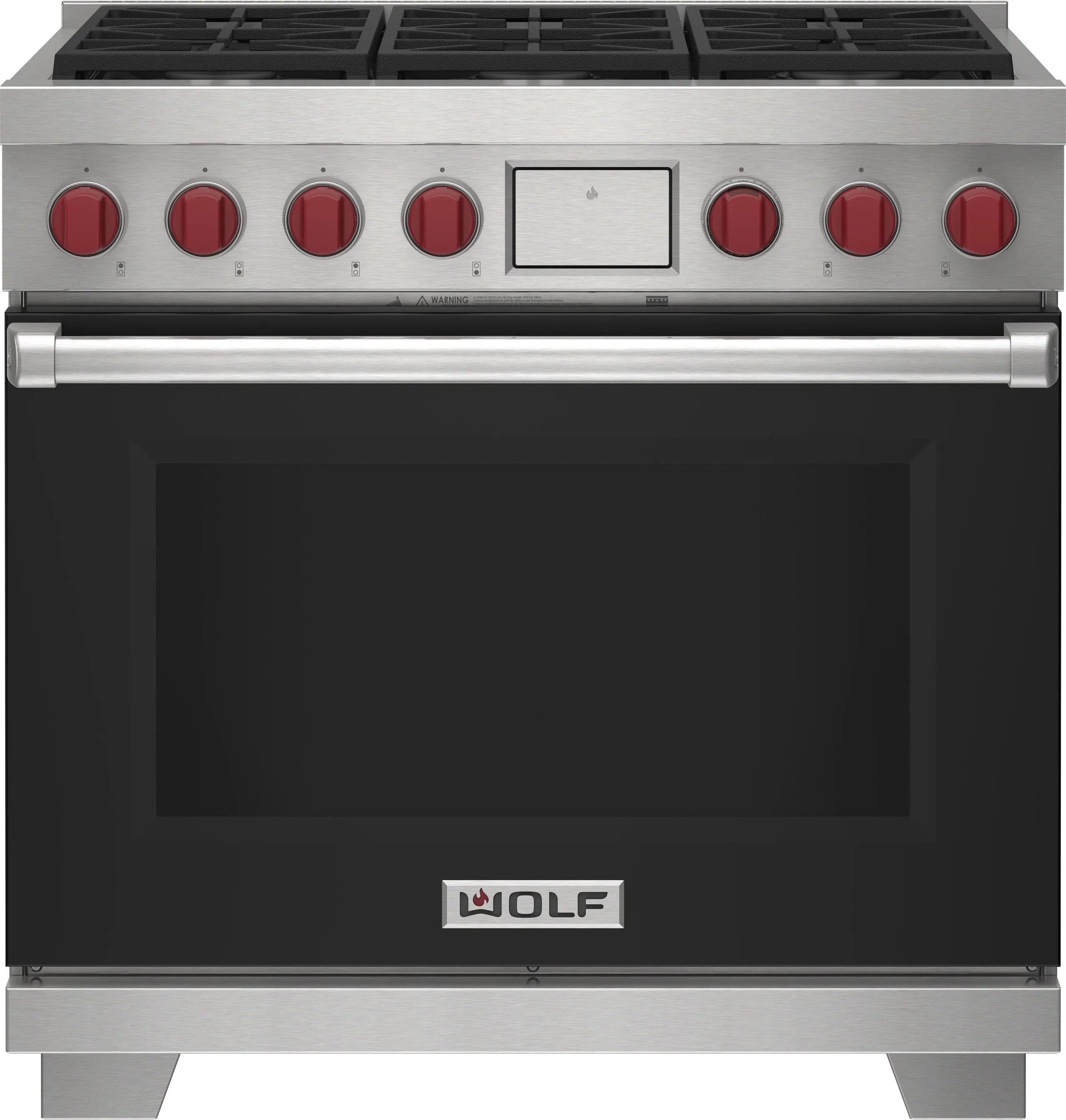 Wolf DF36650WHPLP 36" Dual Fuel Range - 6 Burners