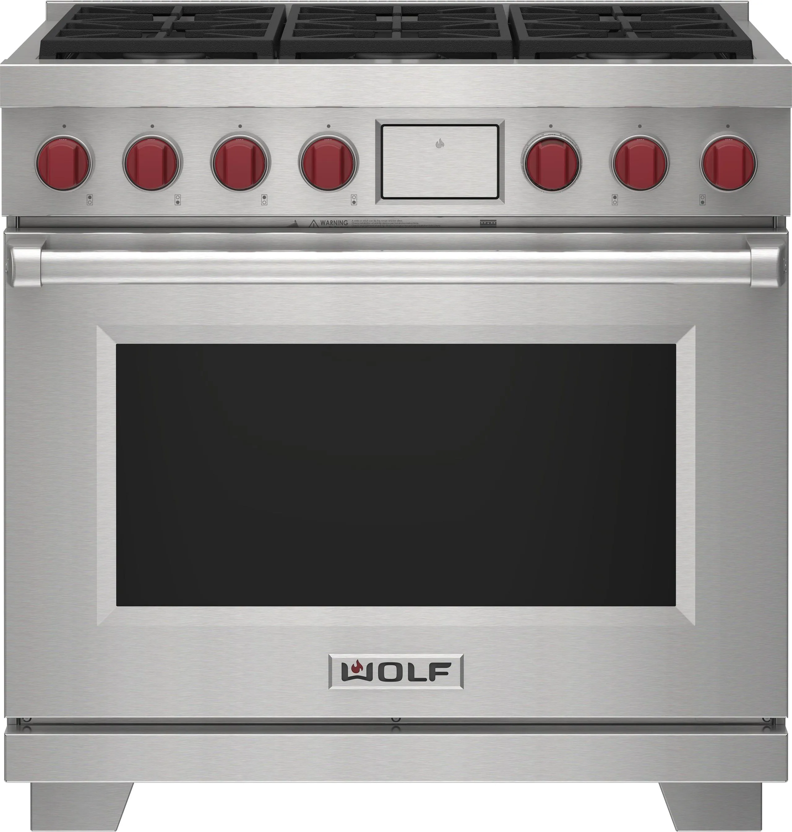Wolf DF36650WHPLP 36" Dual Fuel Range - 6 Burners