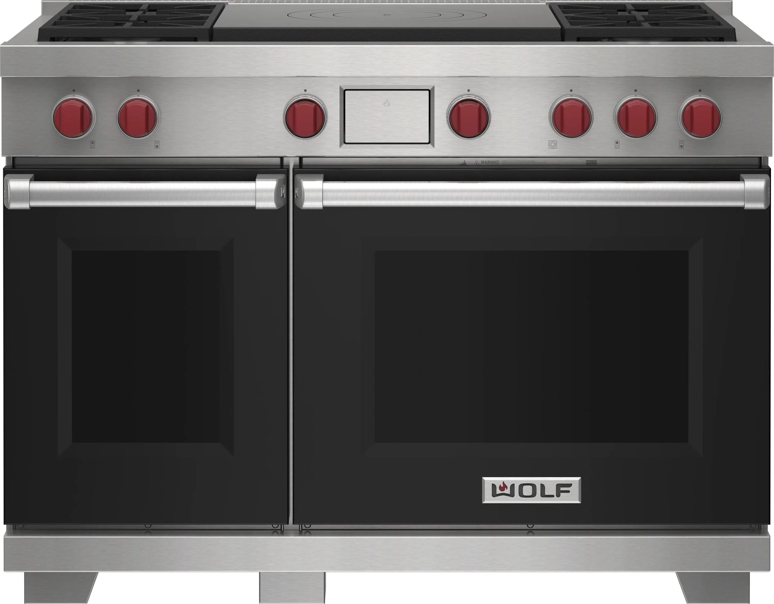 Wolf DF48450FWHPLP 48" Dual Fuel Range - 4 Burners And French Top