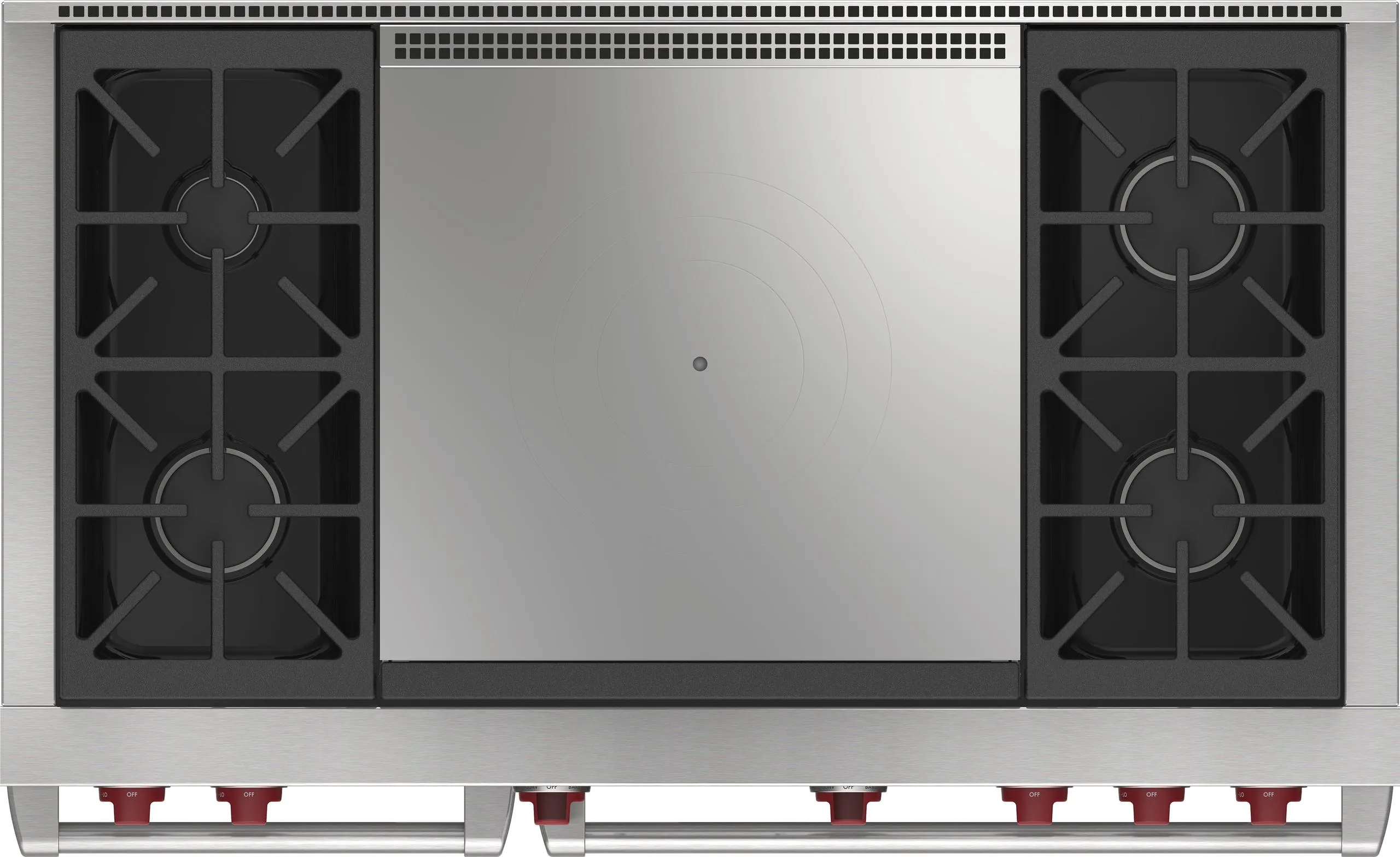 Wolf DF48450FWHPLP 48" Dual Fuel Range - 4 Burners And French Top