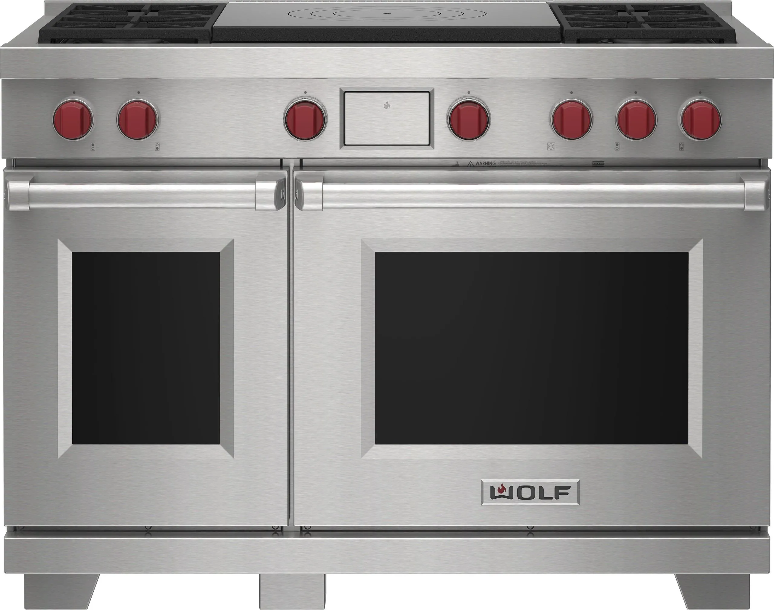 Wolf DF48450FWHPLP 48" Dual Fuel Range - 4 Burners And French Top