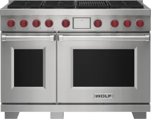 Wolf DF48650CBKP 48" Dual Fuel Range - 6 Burners And Infrared Charbroiler