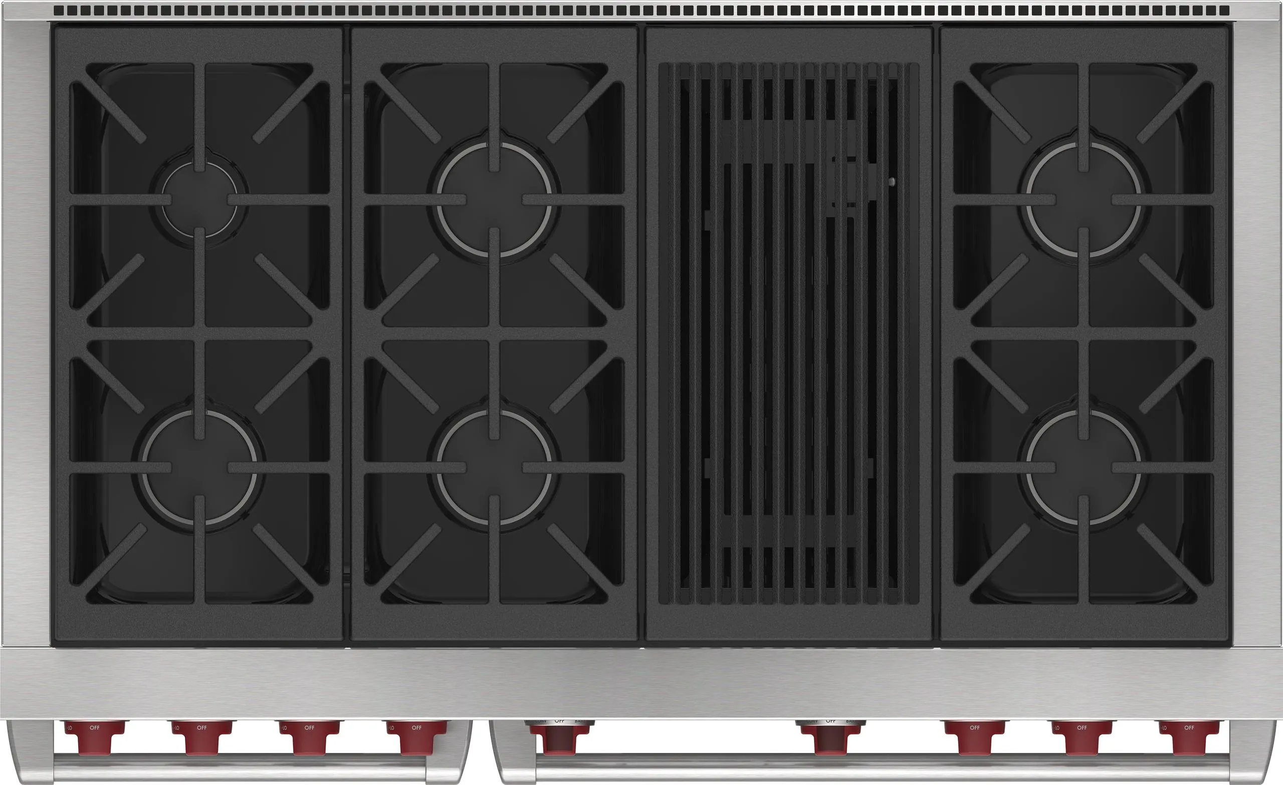 Wolf DF48650CBKP 48" Dual Fuel Range - 6 Burners And Infrared Charbroiler