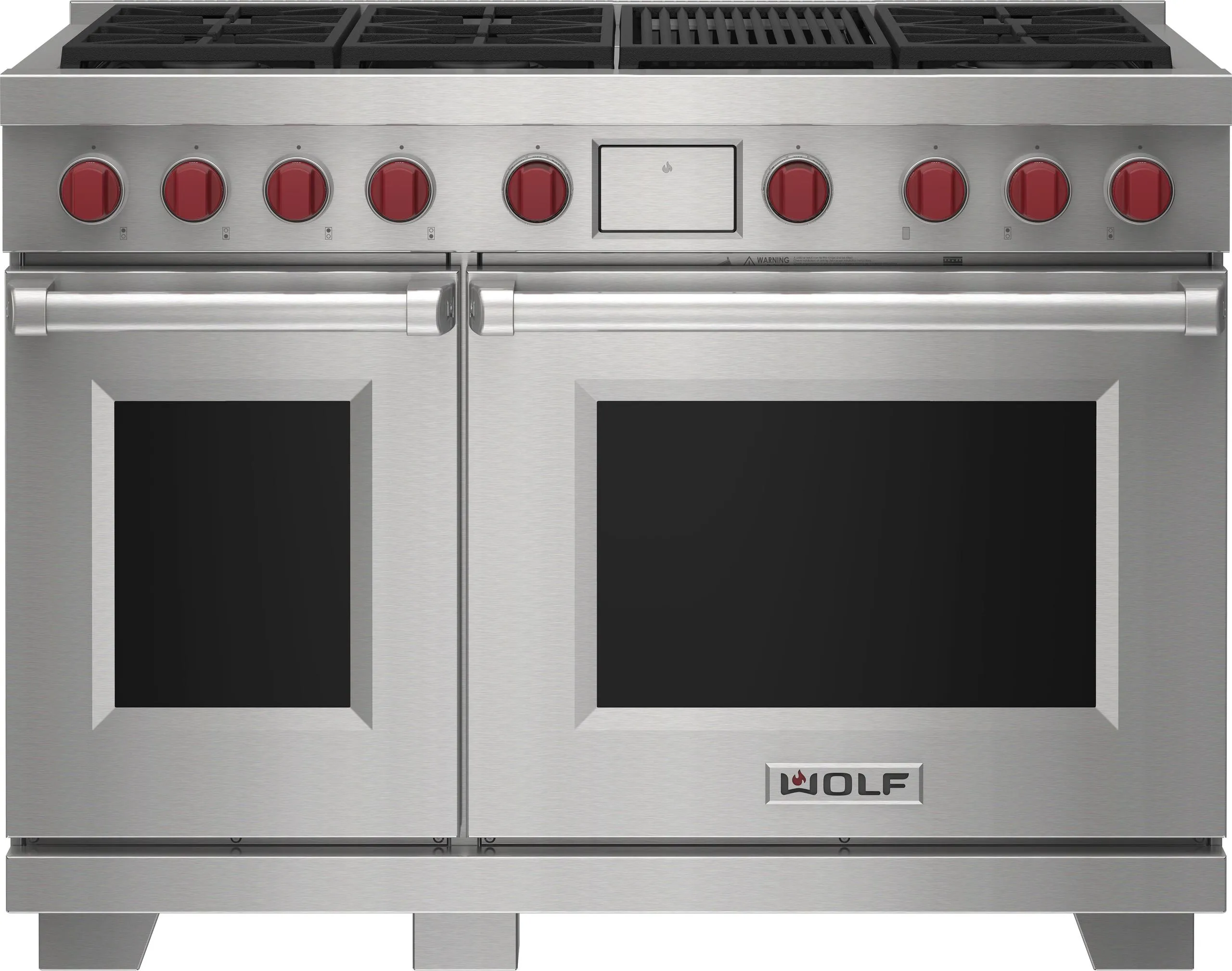Wolf DF48650CWHPLP 48" Dual Fuel Range - 6 Burners And Infrared Charbroiler
