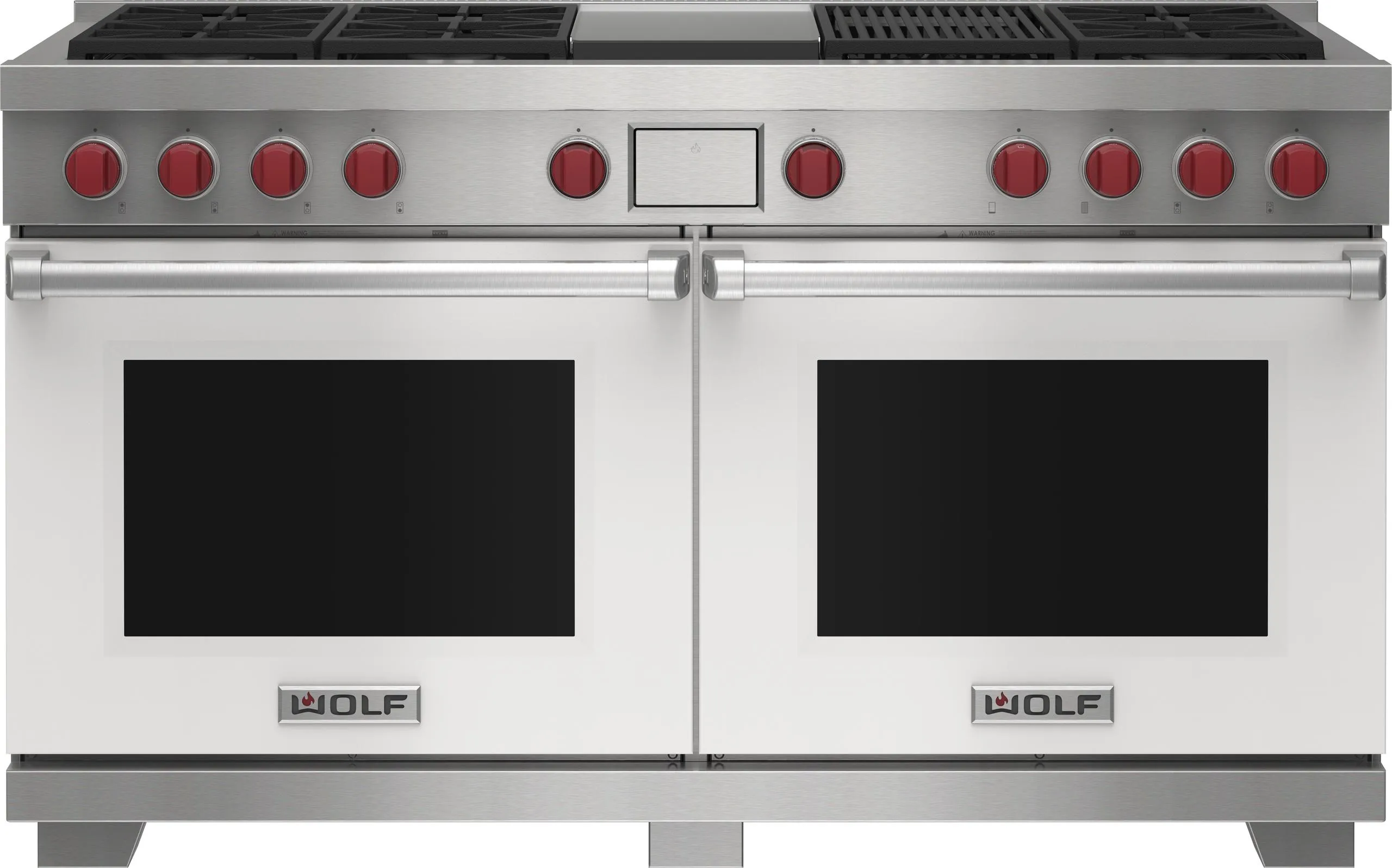 Wolf DF60650CGWHP 60" Dual Fuel Range - 6 Burners, Infrared Charbroiler And Infrared Griddle