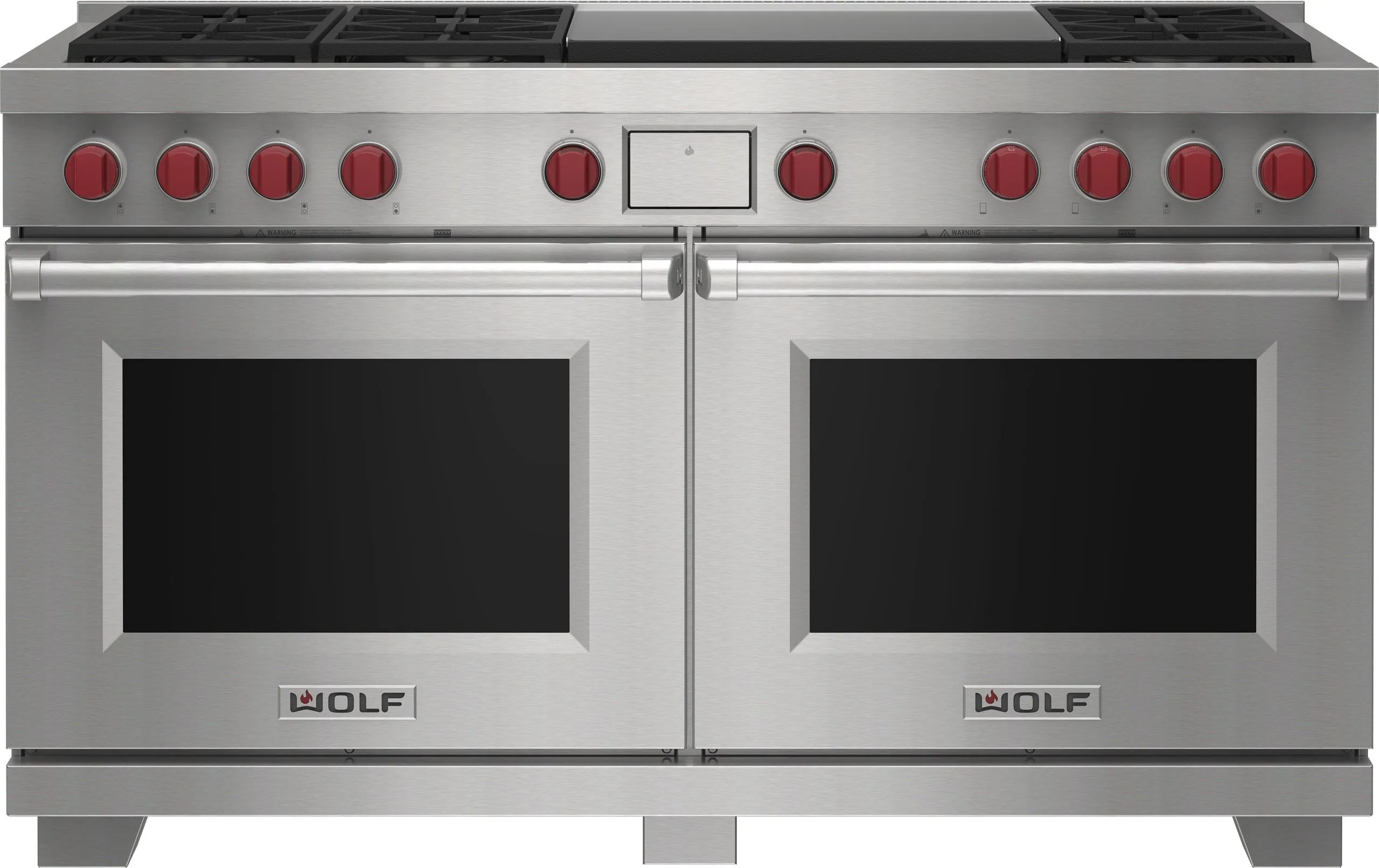 Wolf DF60650DGBKPLP 60" Dual Fuel Range - 6 Burners And Infrared Dual Griddle