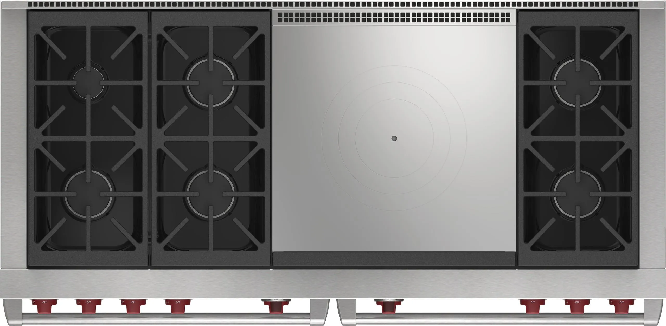 Wolf DF60650FBKPLP 60" Dual Fuel Range - 6 Burners And French Top