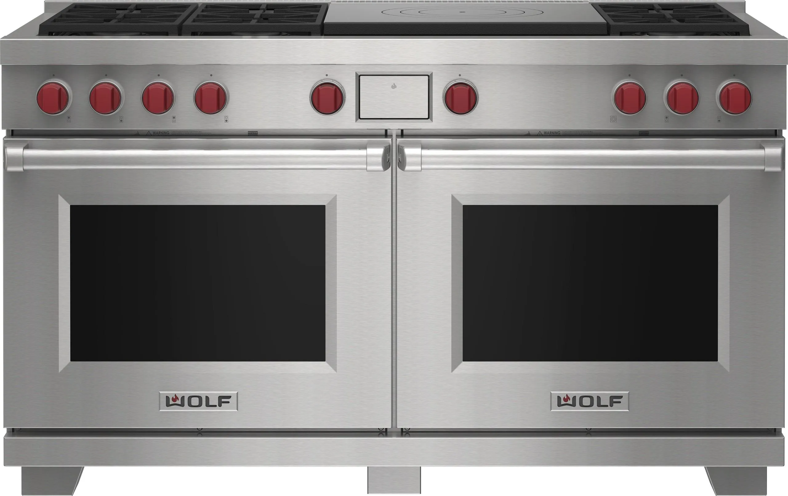 Wolf DF60650FBKPLP 60" Dual Fuel Range - 6 Burners And French Top