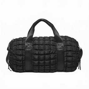 Exclusive Online Offer Women'S Quilted Puffer Duffel Bag In Black
