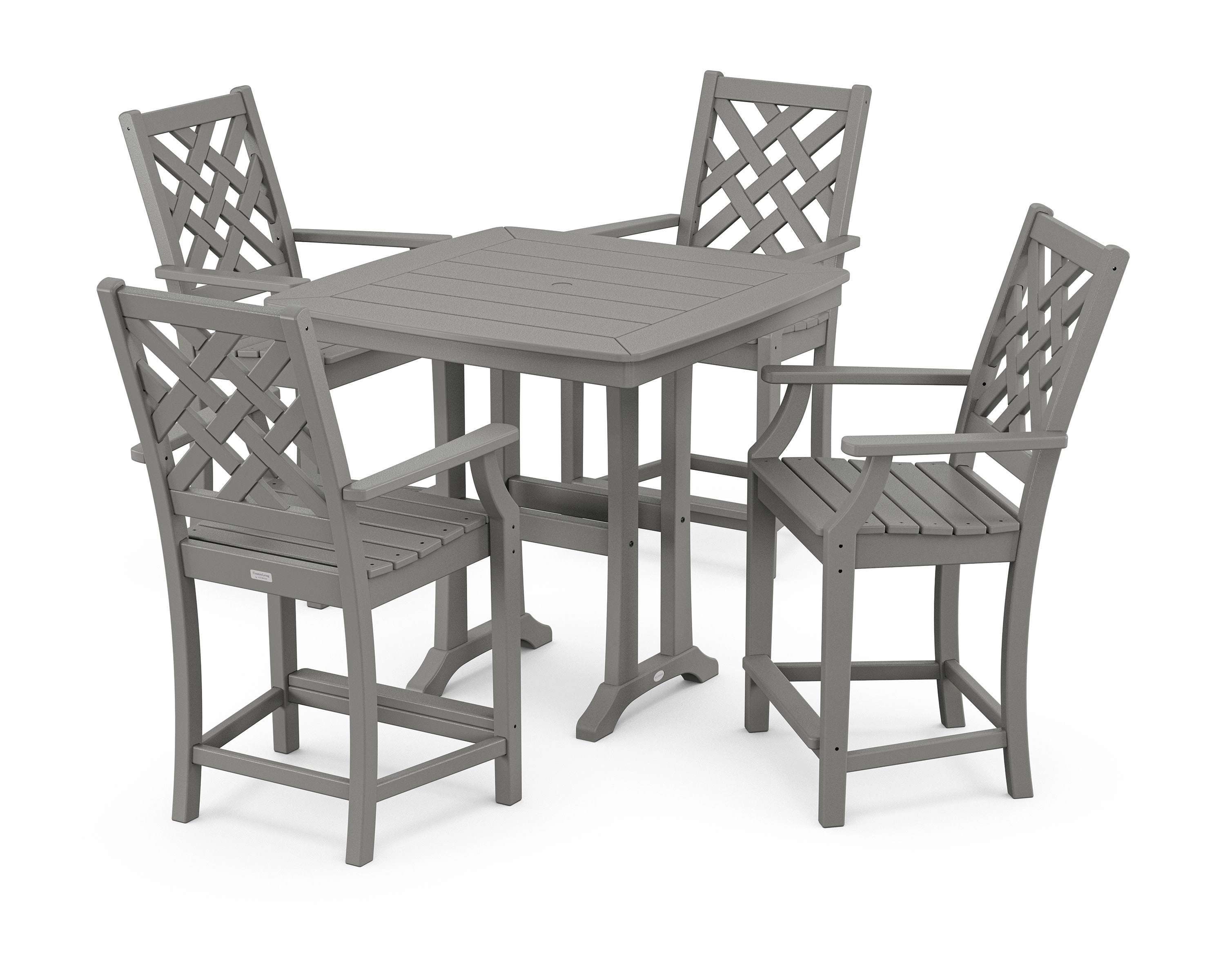 Wovendale 5-Piece Counter Set with Trestle Legsoutdoor patio furniture set