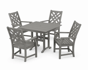 Wovendale 5-Piece Farmhouse Dining Setoutdoor patio furniture set