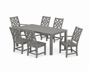 Wovendale 7-Piece Parsons Dining Setoutdoor patio furniture set