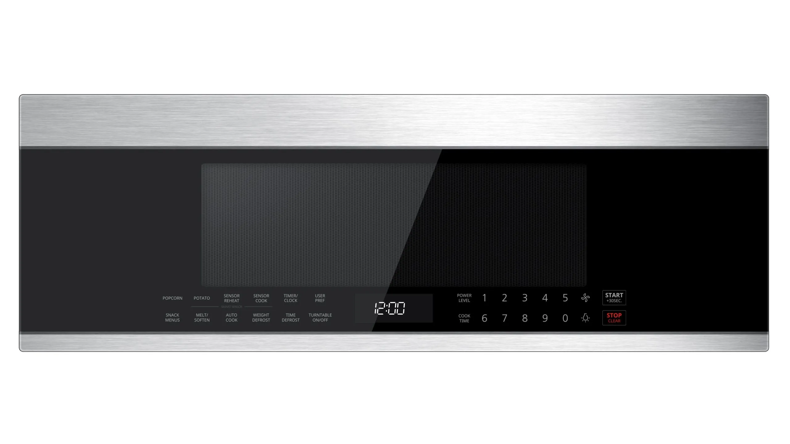 Xo Appliance XOOTR30LPS 30"W Otr 1000W 400Cfm 1.2 Cu Ft - Low Profile Black Glass