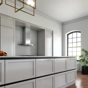 Xo Appliance XOQ30GC 30" 600/395 Cfm Wall Chimney Hood Stainless/Glass